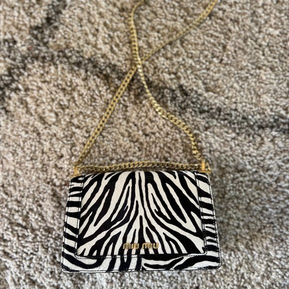 Miu Miu Zebra fur Bag